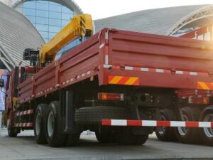 ዴሎንግ ኤፍ 3000 290 የፈረስ ጉልበት 8X4 31ቶን የጭነት መኪና የተገጠመ ክሬን