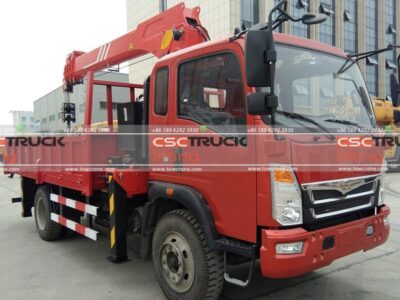 Haoman H3 129Horsepower 4X2 4.5Ton Truck Mounted Crane
