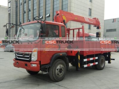 Haoman H3 129Horsepower 4X2 4.5Ton Truck Mounted Crane