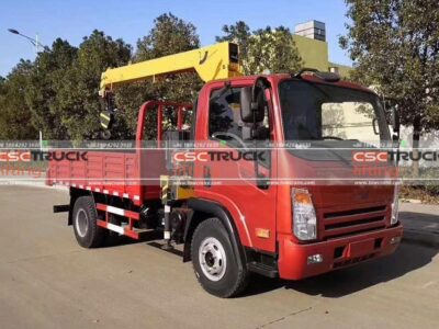 Opulli 129Horsepower 4X2 4.5Ton Truck Mounted Crane