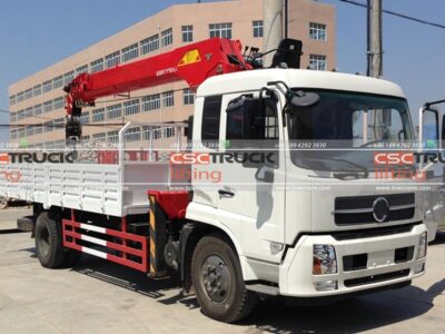 Tianjin 180Horsepower 4X2 15Ton Truck With Crane
