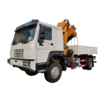 Regular Inspection Content for Crane Busbar Systems HOWO Truck 4X2 5.7Ton Mounted Palfinger Crane