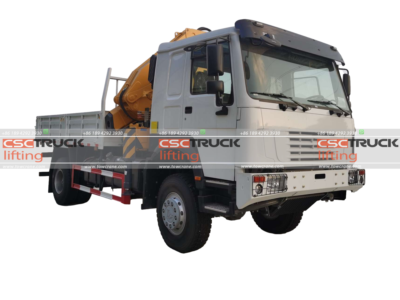 HOWO Truck 4X2 5.7Ton Mounted Palfinger Crane