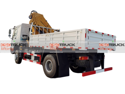 HOWO Truck 4X2 5.7Ton Mounted Palfinger Crane