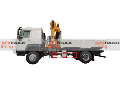 HOWO Truck 4X2 5.7Ton Mounted Palfinger Crane