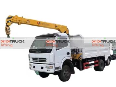 Dongfeng 5 Tons Dump Truck With Crane Manipulator
