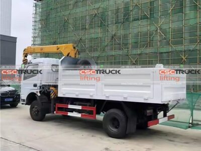 Dongfeng 5 Tons Dump Truck With Crane Manipulator