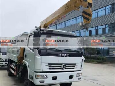 Dongfeng 5 Tons Dump Truck With Crane Manipulator