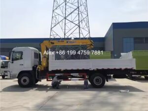 Shacman With 6.3 Tons Hydraulic Arm Crane For Trucks