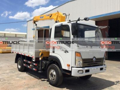 Sinotruk Wangpai 4.5 Tons Tow Truck With Crane