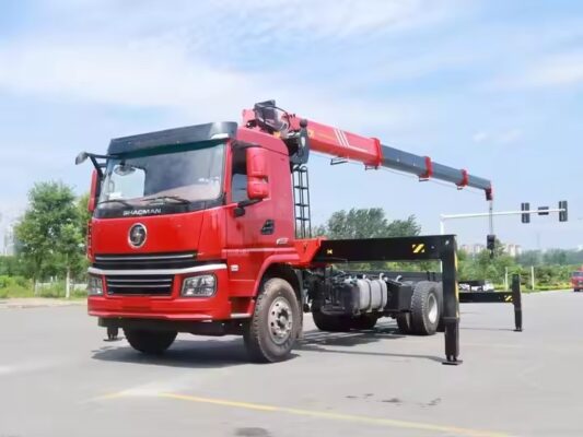 Shacman 14 တန်ထရပ် Telescopic Crane