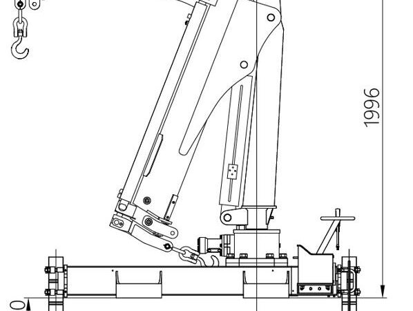 XCMG 1.5 Tonski žerjav s pregibno roko