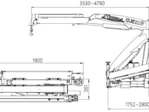 XCMG 1.5Ton Knuckle Boom Crane