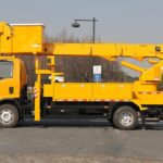 Kev tswjfwm kev nyab xeeb rau PK-hom hluav taws xob hoist Isuzu 17.5 Meters Telescopic Aerial Lift Truck