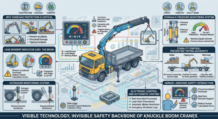 Knuckle boom crane