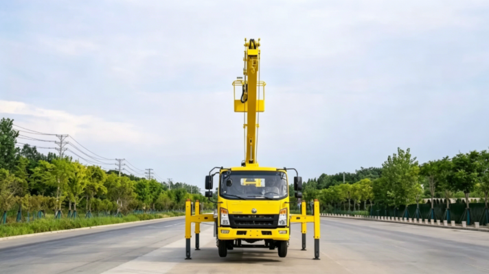 articulated bucket lift trucks