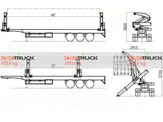 36 Ton Side Lifter Crane Superstructure