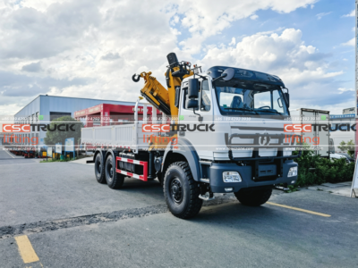 BEIBEN 10T 6×6 XCMG Knuckle Boom Crane