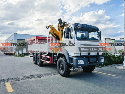 BEIBEN 10T 6×6 XCMG Knuckle Boom Crane