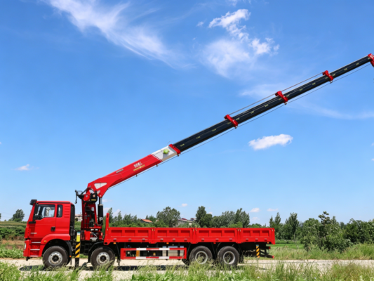 truk teleskopik crane