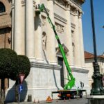 Bologna, Italy – Restoring Historic Landmarks with Articulated Bucket Trucks Articulated Bucket Trucks