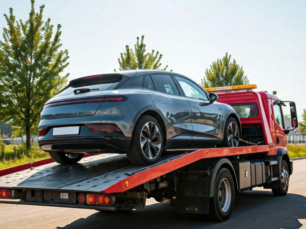Flatbed tow truck