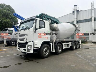 ISUZU 10m³ Concrete Mixer 24m Pump Combined Truck