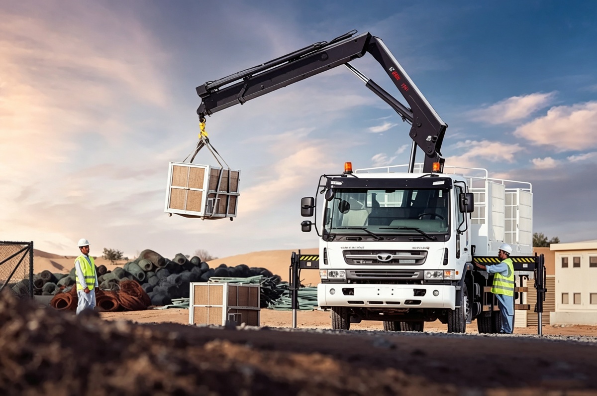 HIAB Knuckle Boom Crane
