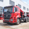 SHACMAN Tractor Truck with 23T PALFINGER Knuckle Boom Crane