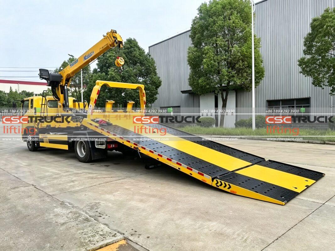 Crane Tow Truck Delivered to Chile for Mining Site Heavy Equipment Recovery