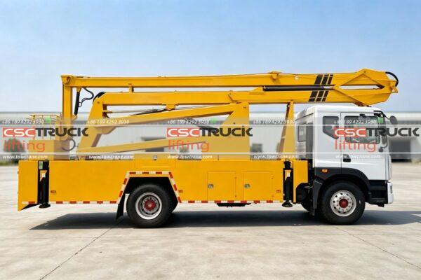 Articulated Bucket Lift Truck Delivered to Brazil for Public Facility Inspection
