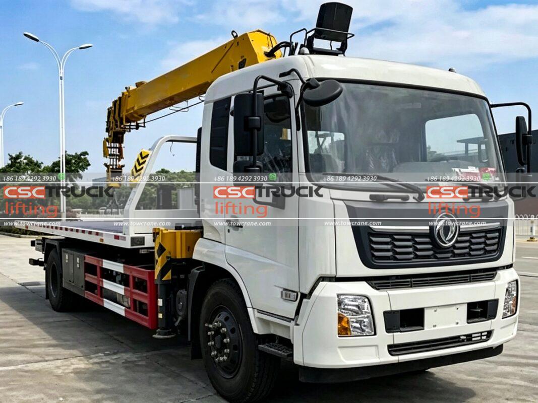 What Are the Main Components of a Tow Truck with Crane?