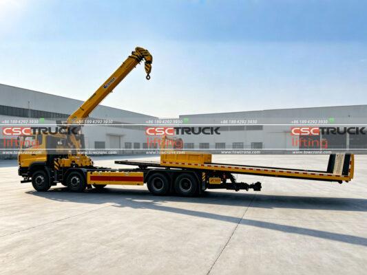 Flatbed Wrecker with Crane Delivered to Oman for Coastal Road Recovery