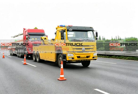 How Does a Wrecker Tow Truck Pull a Vehicle Out of a Ditch?
