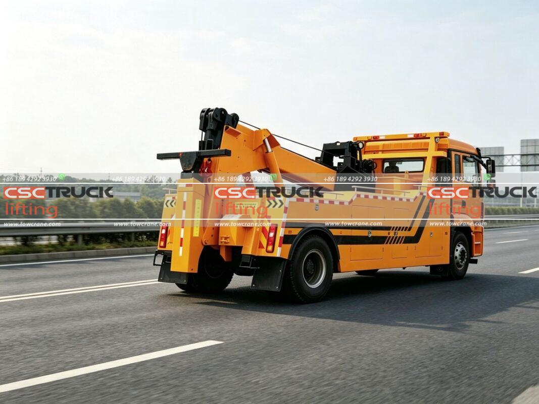 Integrated Wrecker Truck Delivered to Tanzania for Industrial Rescue Operations